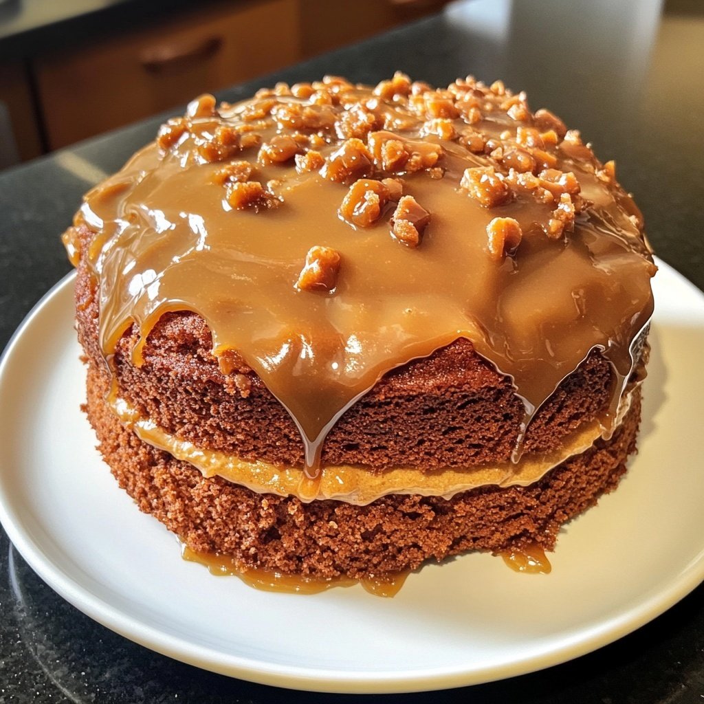 Spice Cake with Coffee Toffee Crunch