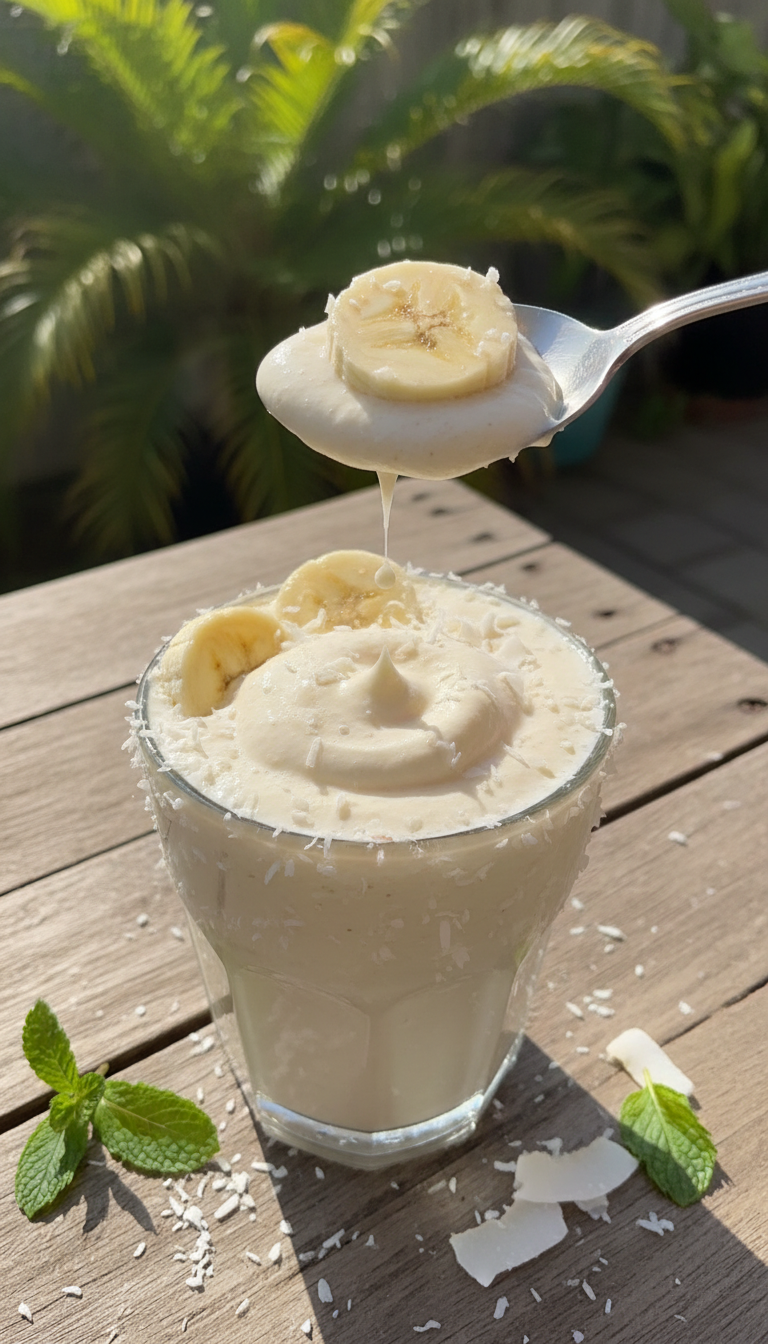 Coconut Banana Protein Smoothie