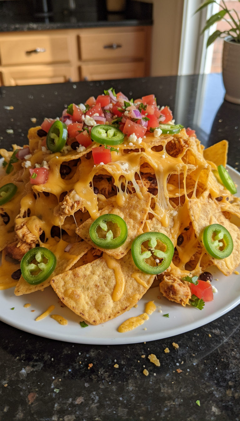 Southwestern Chicken Loaded Nachos