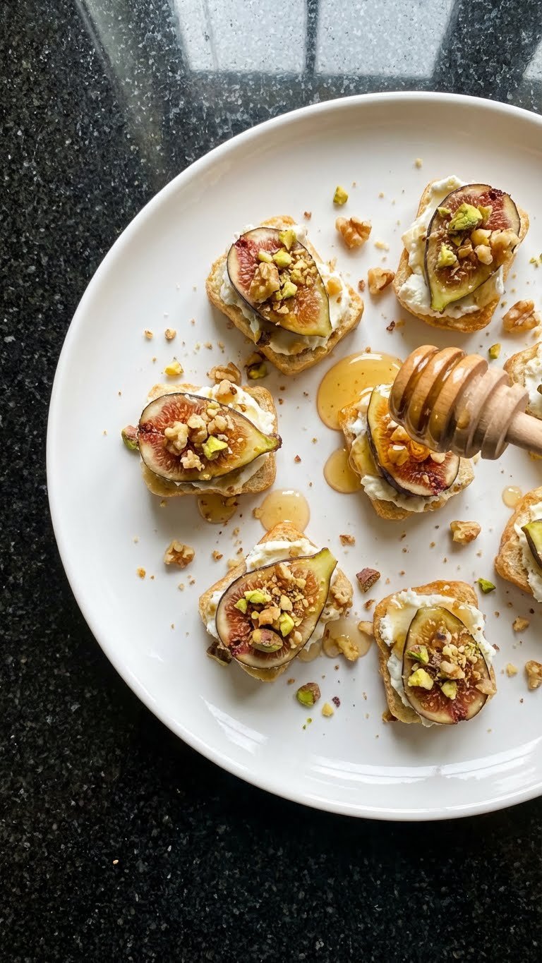Fresh Fig and Cheese Bites