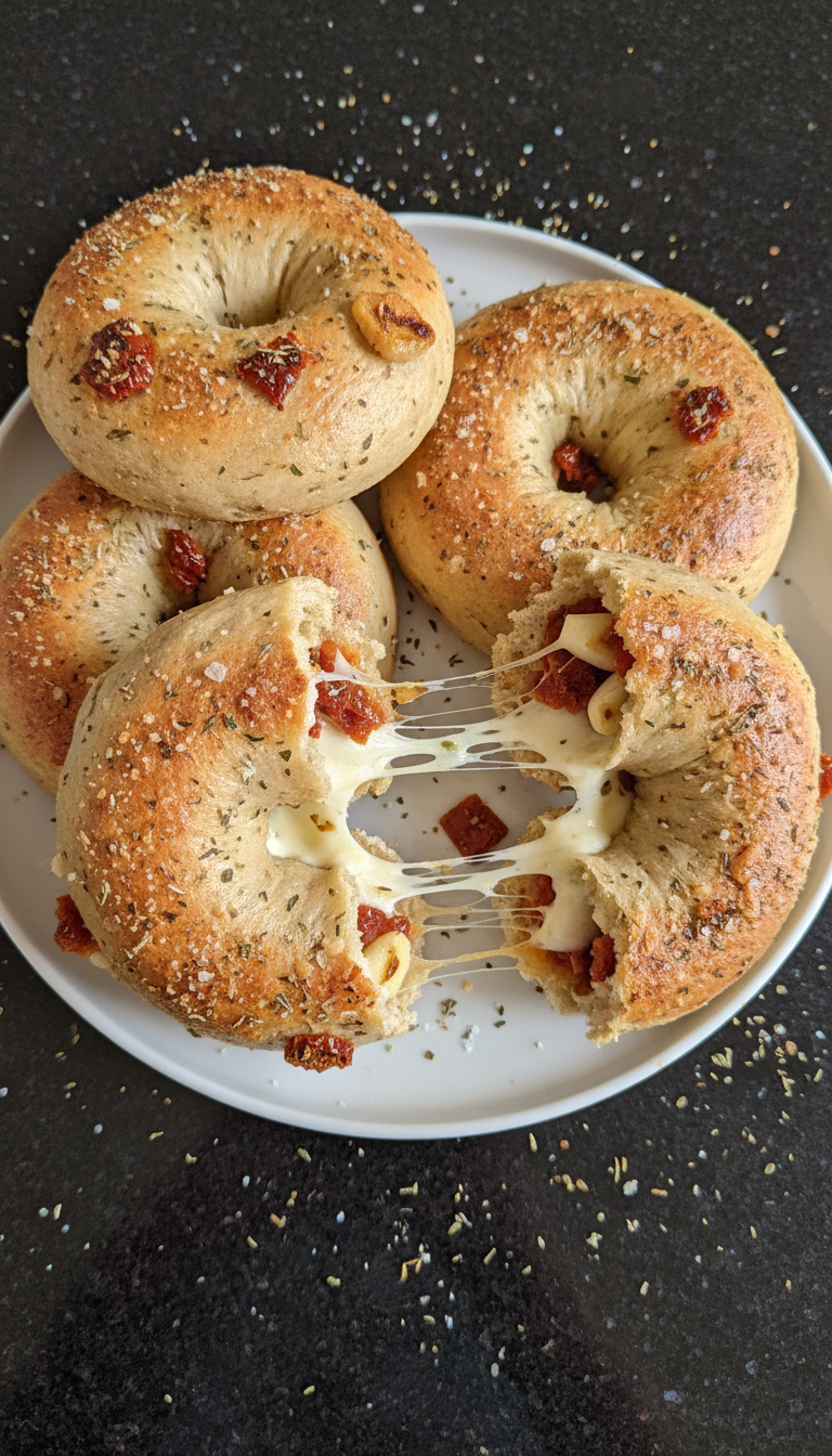 High-Protein Italian Herb Bagels