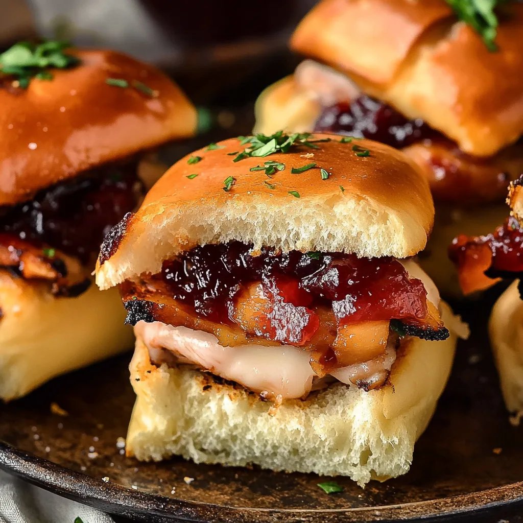 Easy Cranberry Turkey Sliders