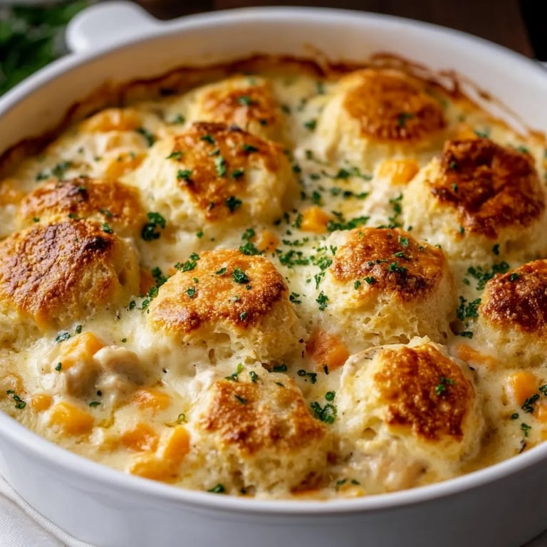 Cheddar Bay Biscuit Chicken Pot Pie