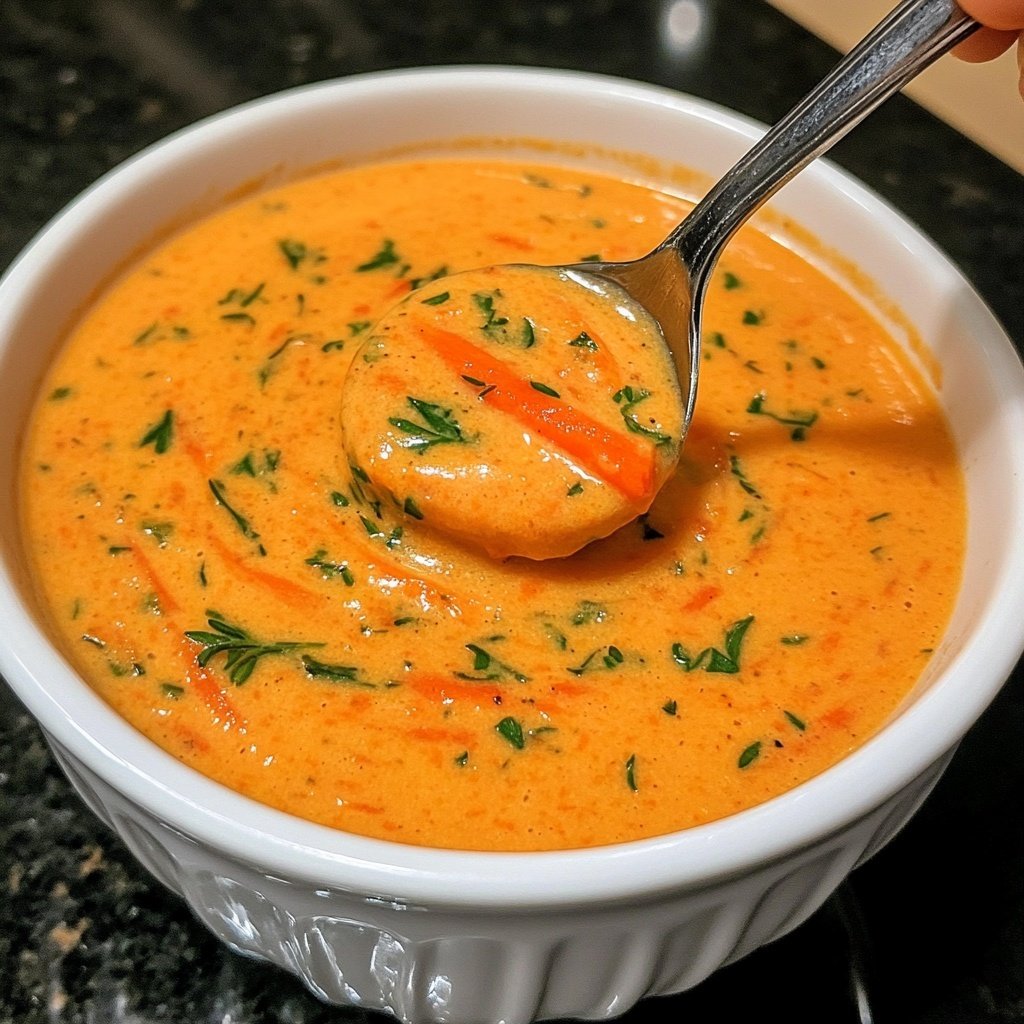 Healthy Vegan Roasted Carrot Soup