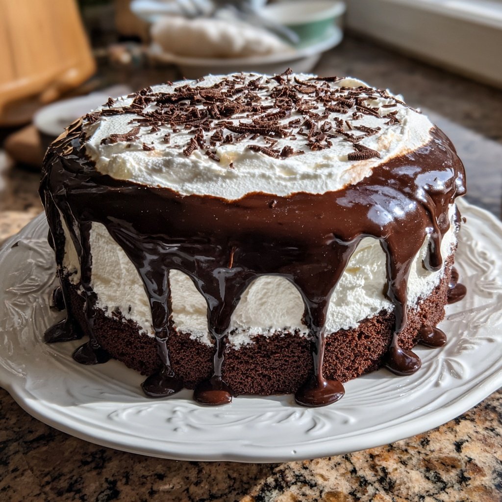 Chocolate Vanilla Swirl Cake