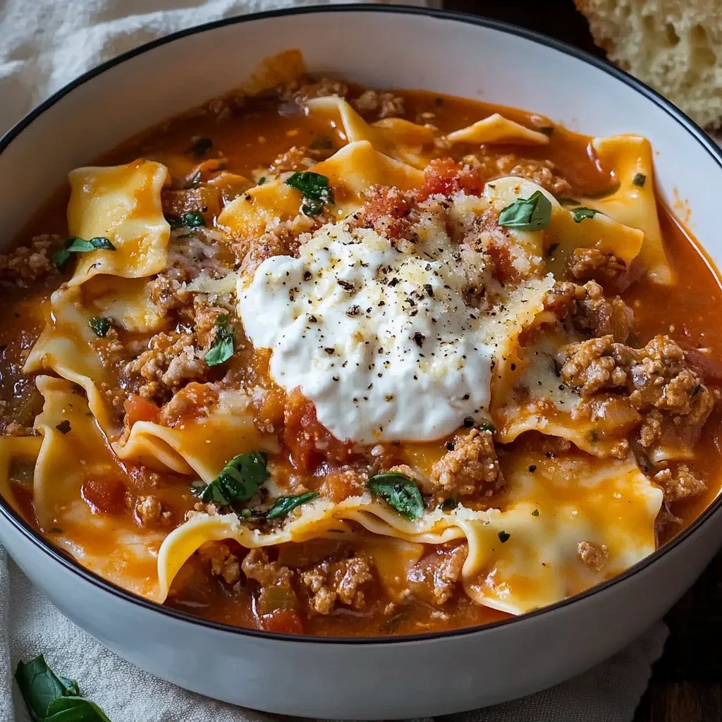 Best One-Pot Lasagna Soup