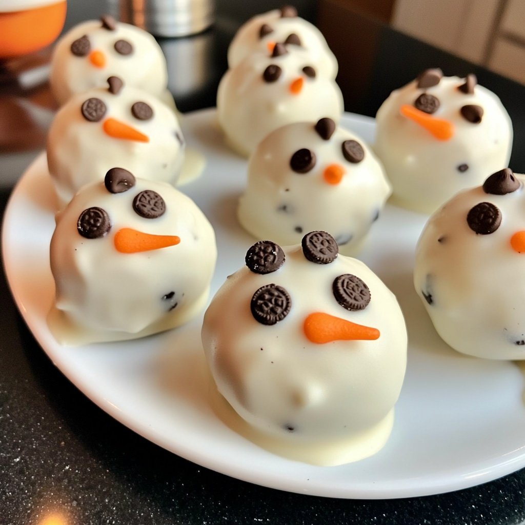 Snowman Oreo Balls