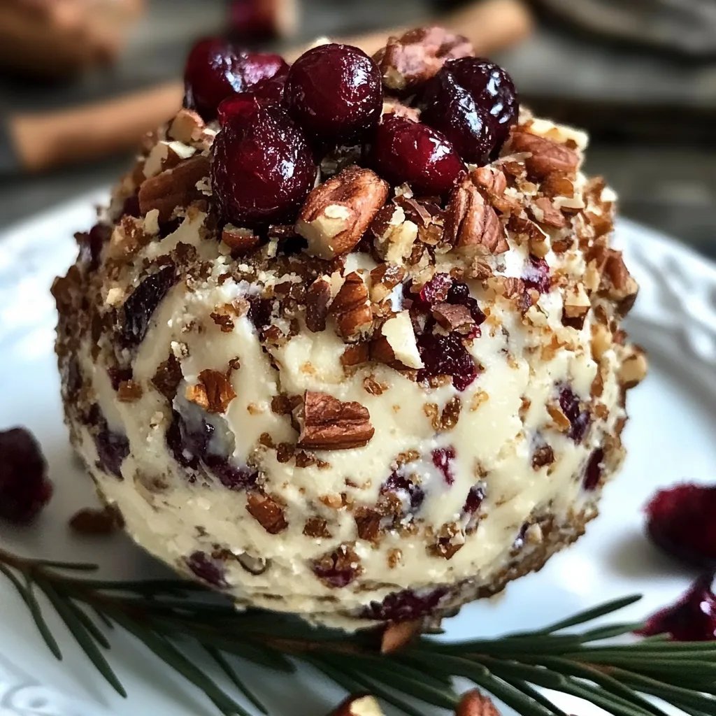Cranberry Pecan Cream Cheese Ball