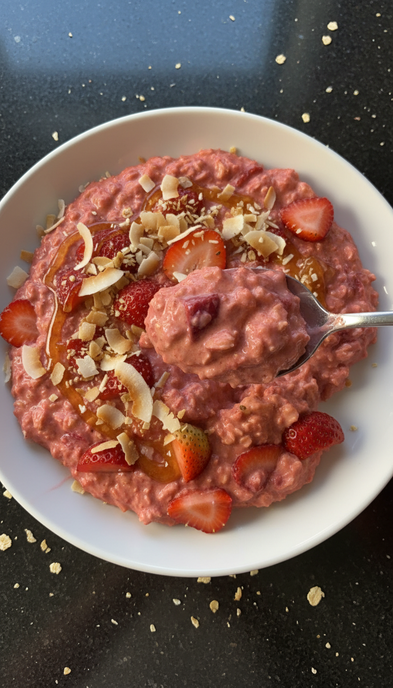 Tropical Strawberry Oats Delight