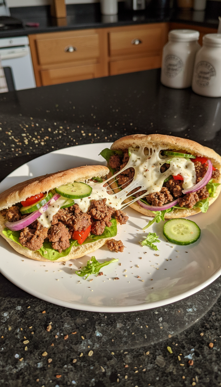 Mediterranean Beef Pita Pockets