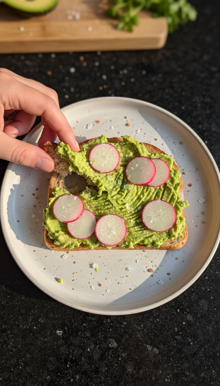Avocado Toast with Radishes