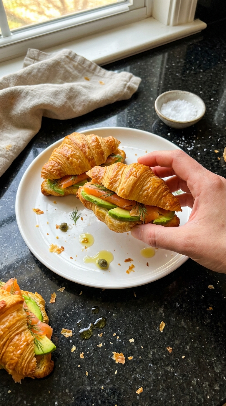 Mini Sourdough Croissant Sandwiches