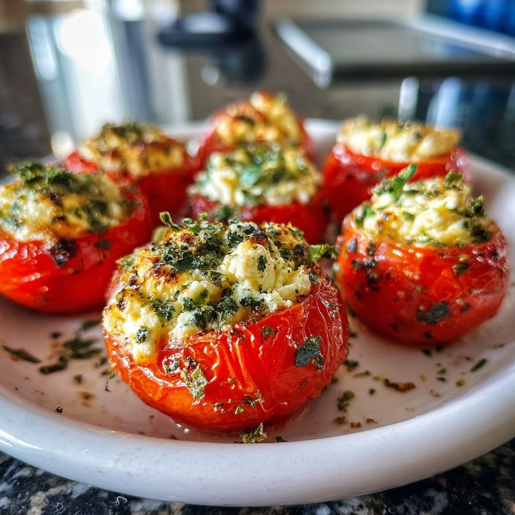 Cheese Stuffed Cherry Tomatoes Feta