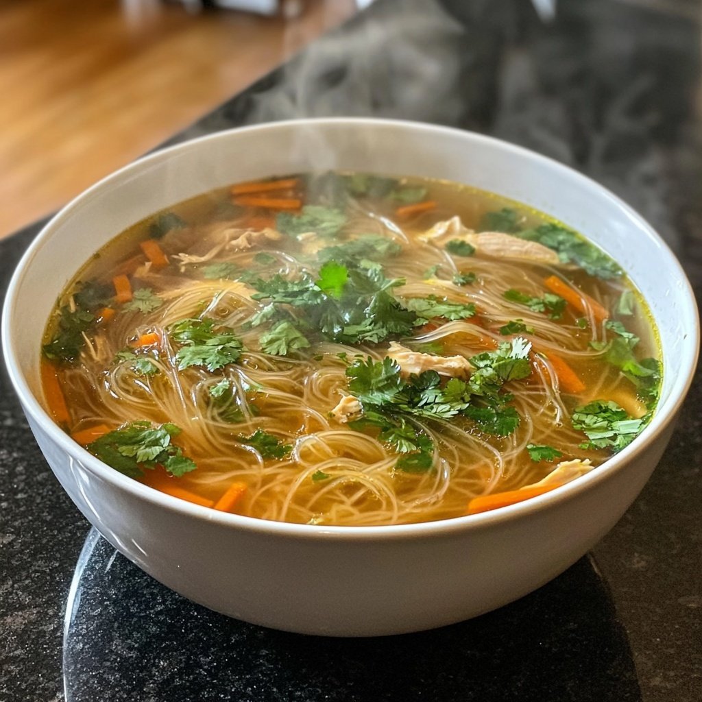 Vietnamese Chicken Glass Noodle Soup