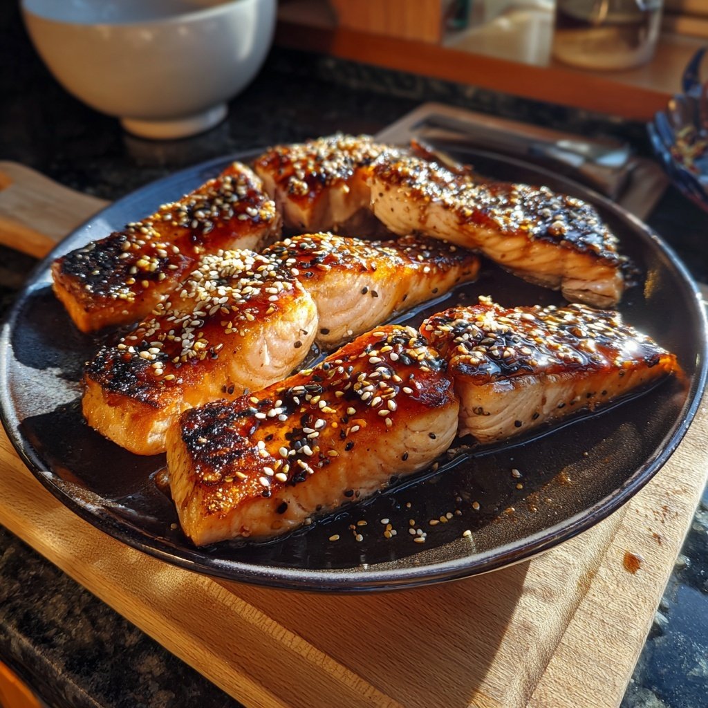 Sesame Grilled Salmon Fillets