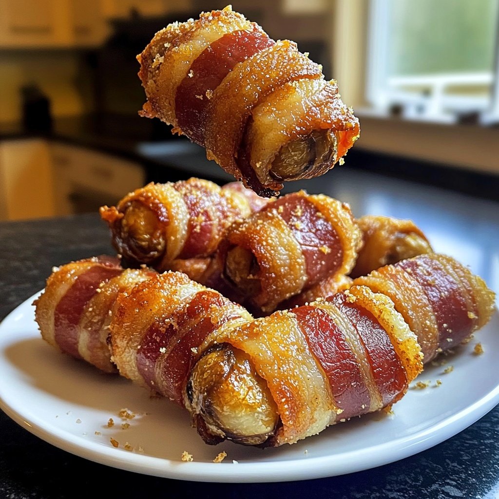 Bacon-Wrapped Chestnut Bites