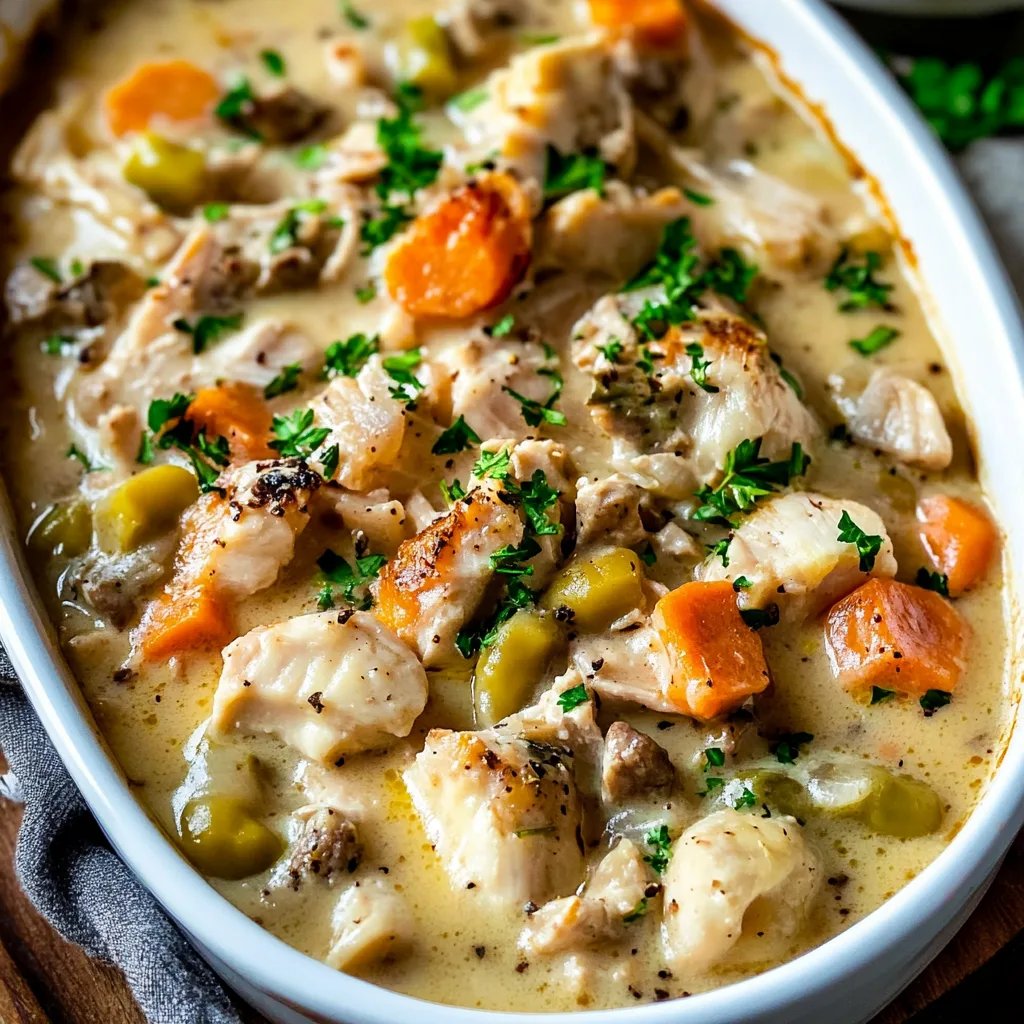 Easy Slow-Cooked Chicken Casserole