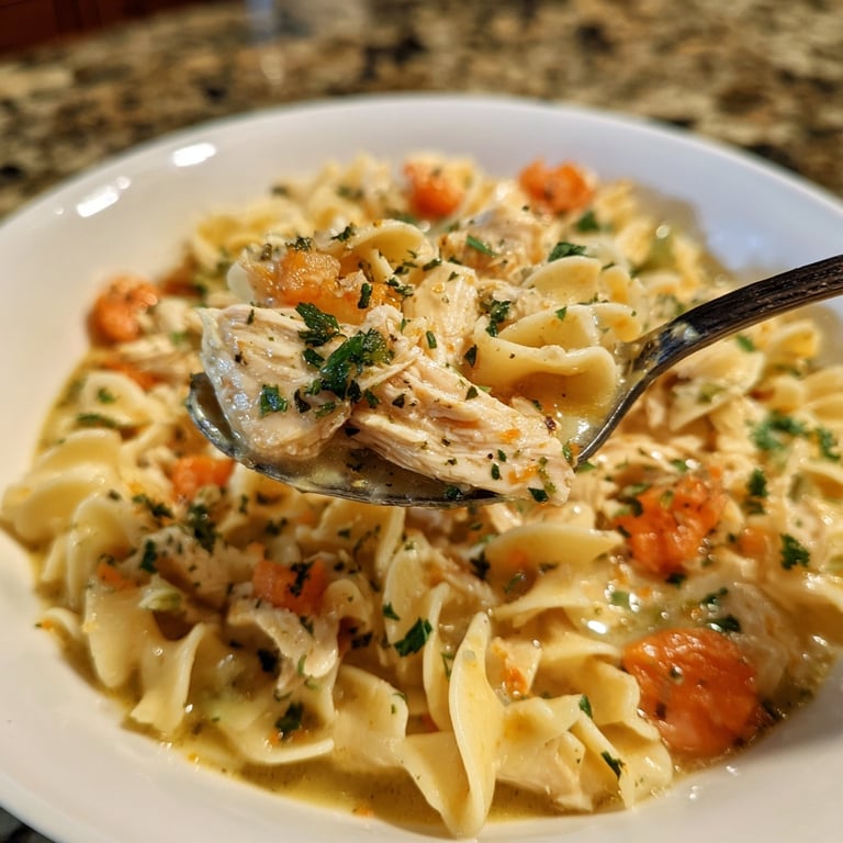 Easy Chicken and Noodles in One Pot