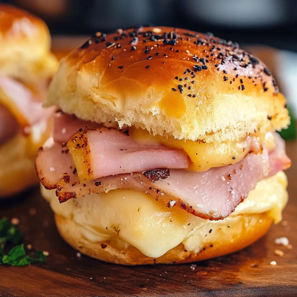 Ham and Havarti Cheese Sliders