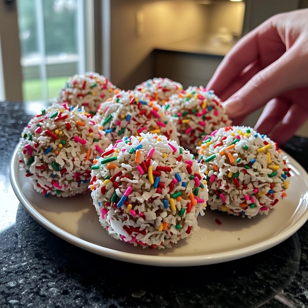 No-Bake Christmas Balls Cookies