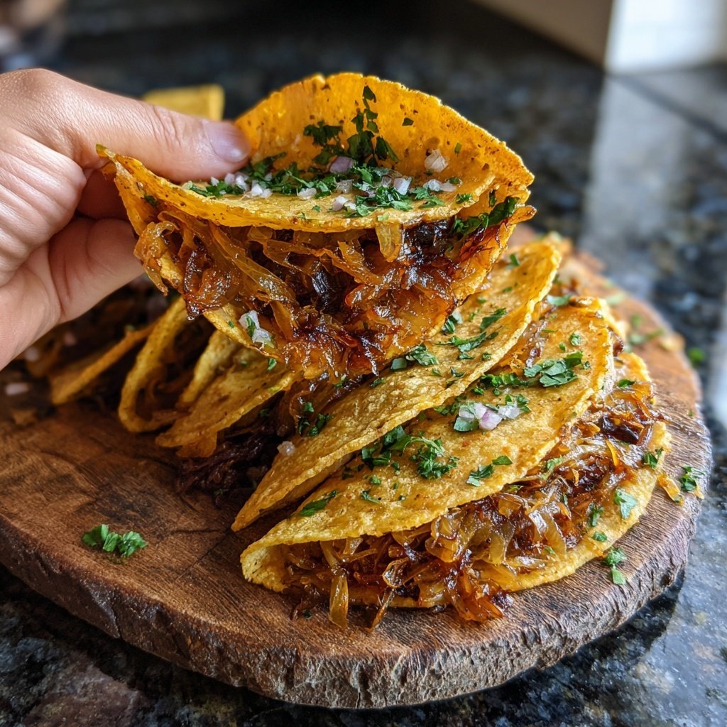 Sassy Caramelized Onion Tacos