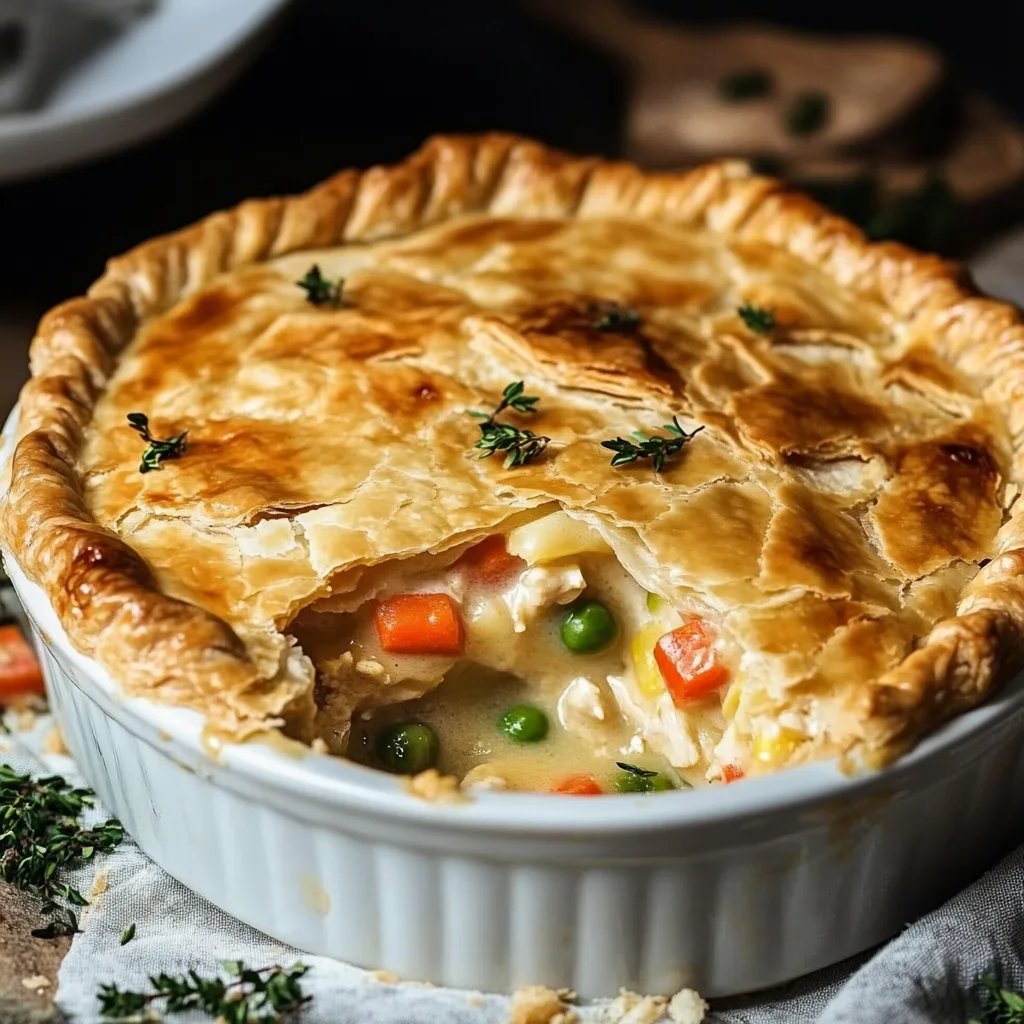 Ultimate Homemade Chicken Pot Pie with Flaky Crust and Creamy Filling