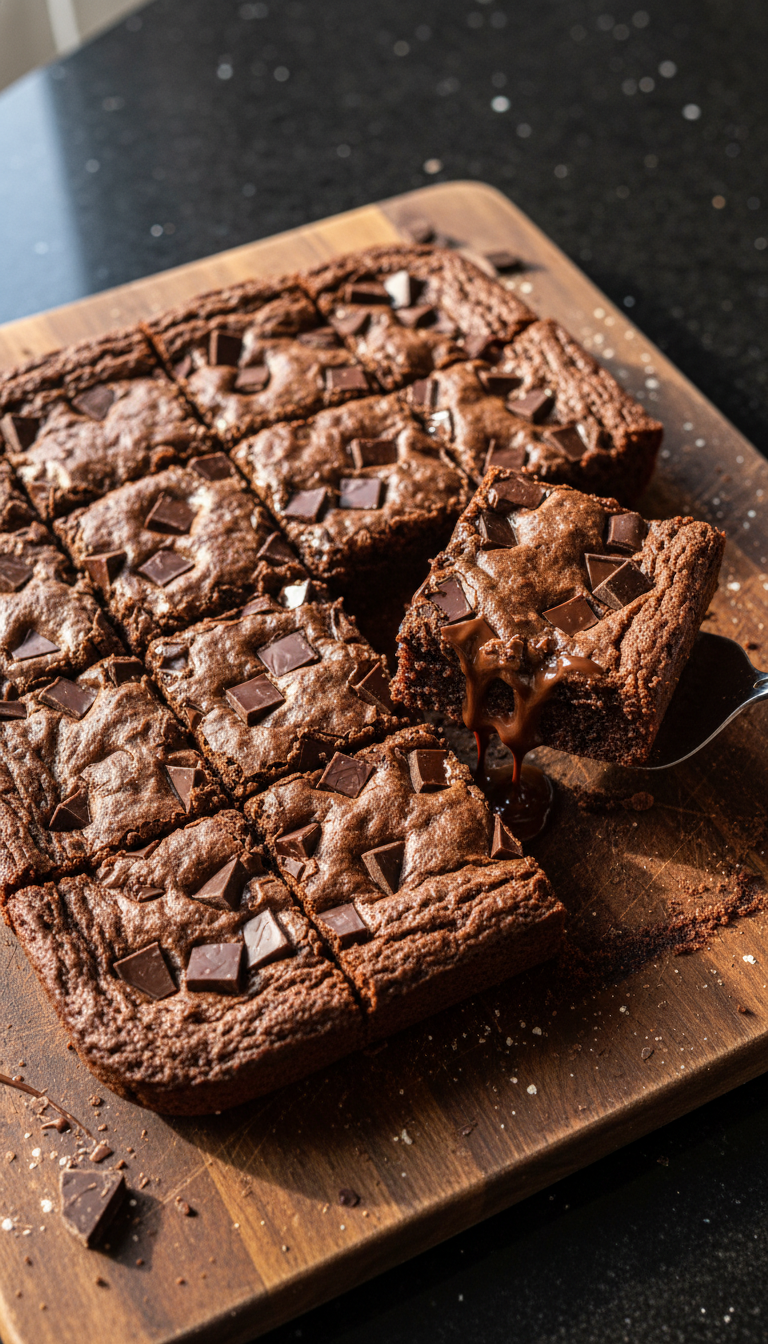 Decadent Chocolate Sourdough Discard Brownies