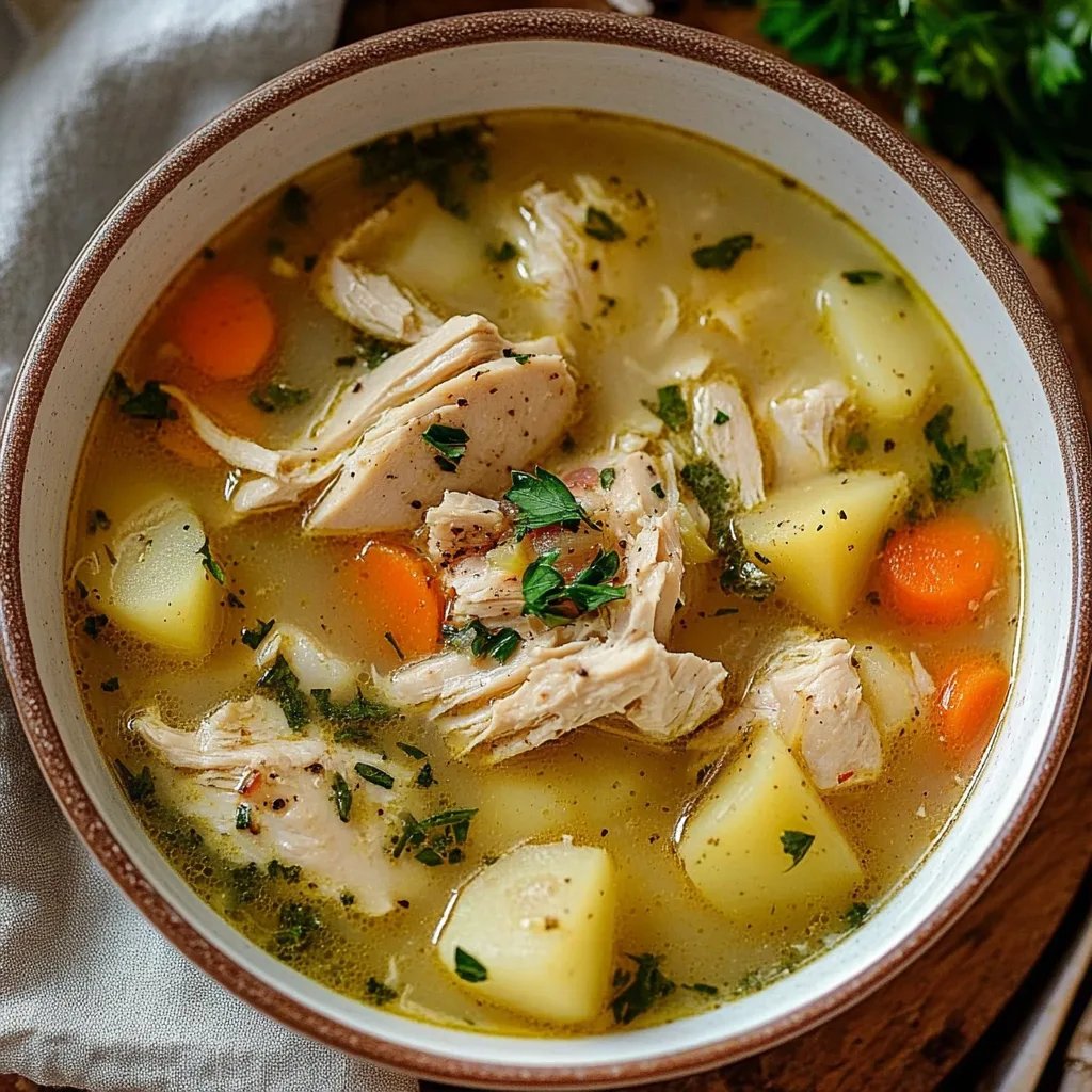 Comforting Chicken Soup with Potatoes