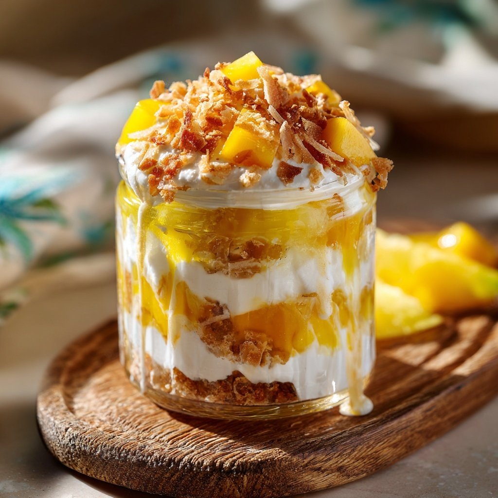 Tropical Fruit Cupcake Parfait