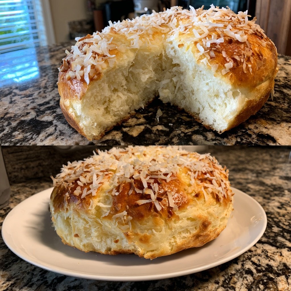Hawaiian Sweet Bread with Coconut