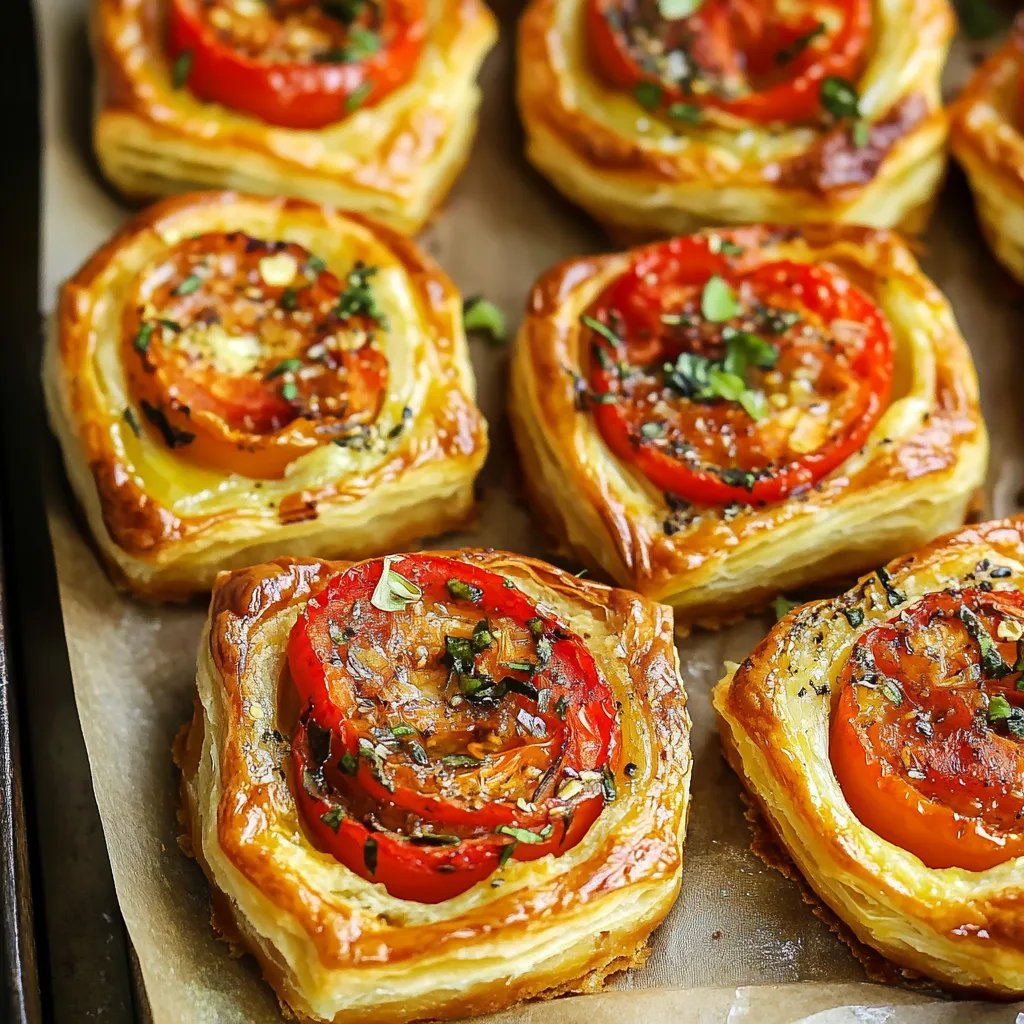 Tomato Tartlets with Puff Pastry