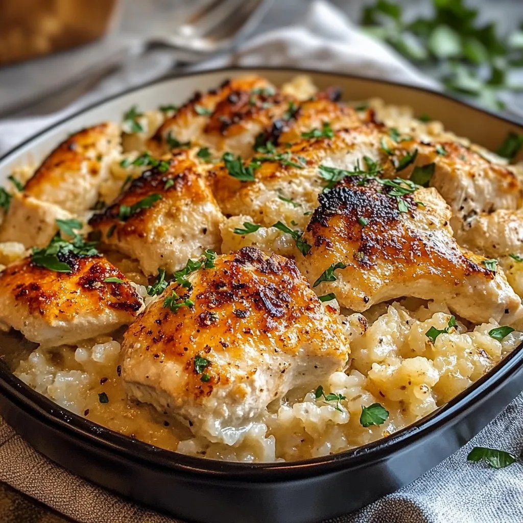 Creamy Chicken & Rice Bake