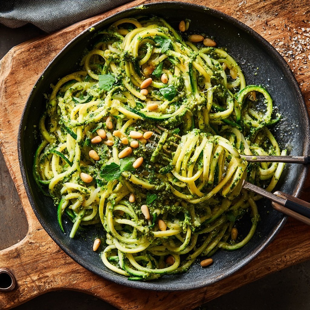 Zucchini Noodles with Pesto