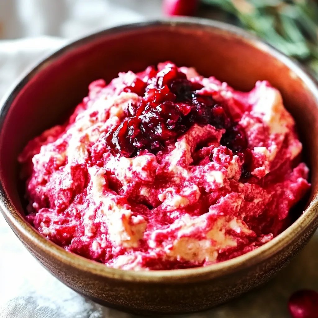 Easy Cranberry Cream Cheese Spread Dip Appetizer Recipe