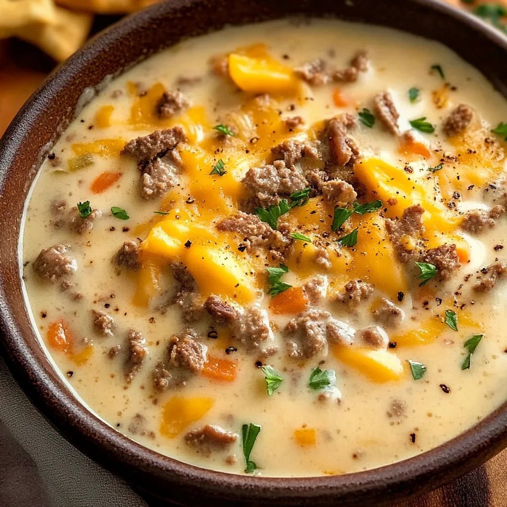 Best Cheeseburger Soup Recipe