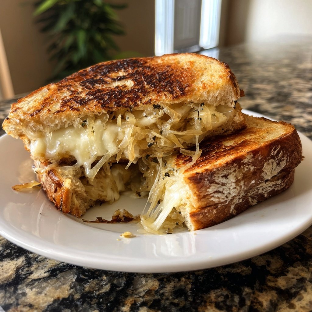 Caramelized Onion and Brie Grilled Cheese