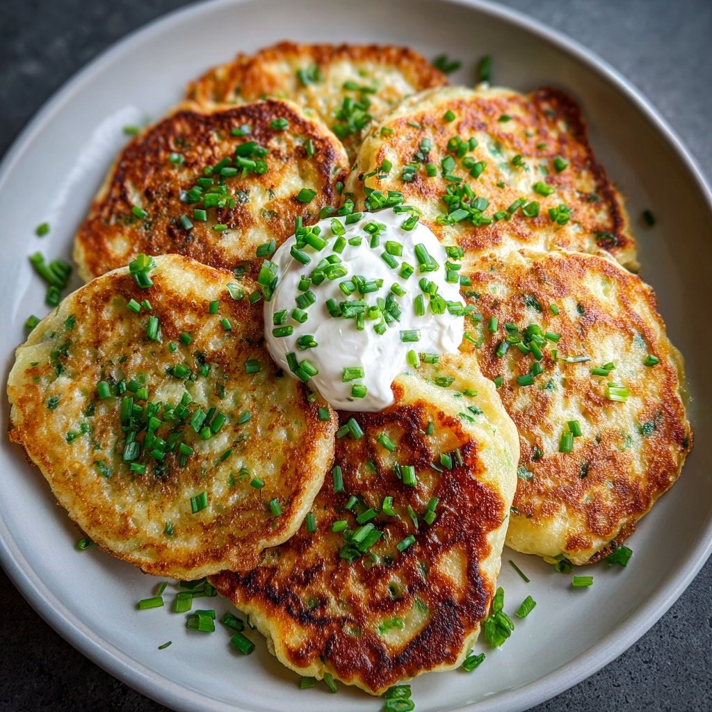 Cheese And Chives Pancakes