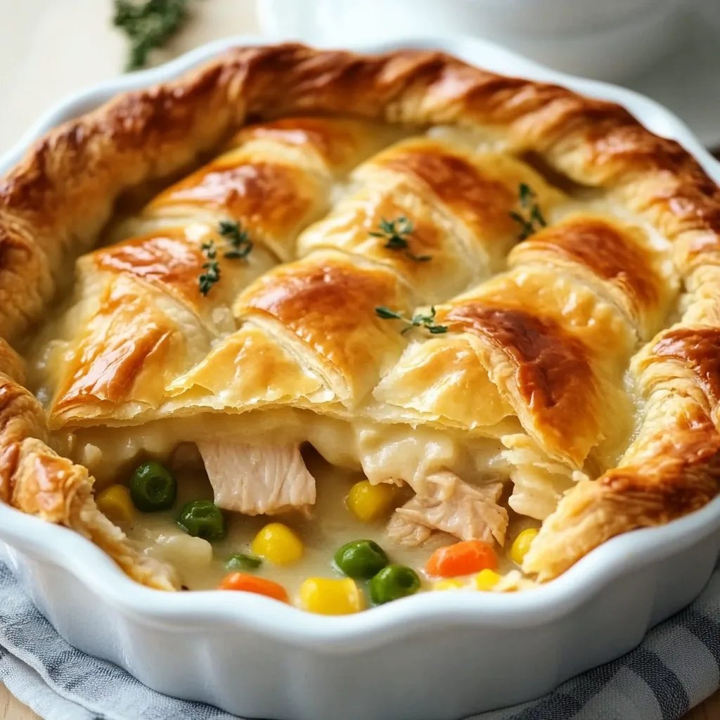 Easy Crescent Roll Chicken Pot Pie